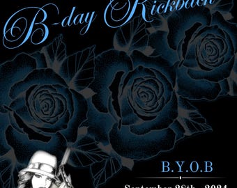 Chill Vibes-verjaardagsuitnodiging met kickback – digitaal en afdrukbaar