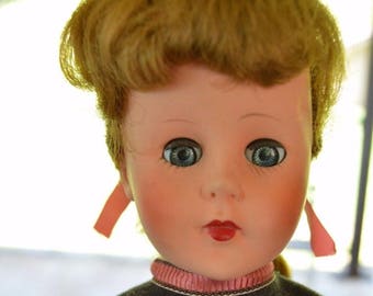 Vintage Valentine High Heel Doll in Original Box with Original Clothes 1950's Collectible Mid Century