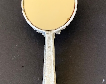 Vintage Florenza Miniature Vanity Set: Jeweled Mirror & Trinket