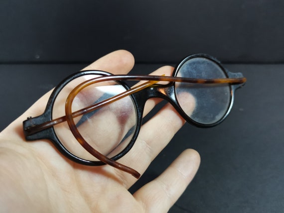 Antique Eyeglasses Eye Glasses Spectacles Round L… - image 2