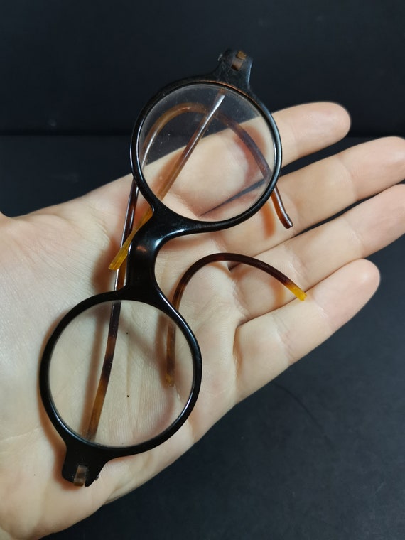 Antique Eyeglasses Eye Glasses Spectacles Round L… - image 4
