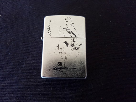1980年代ZIPPO sterling Vintage Silver Metal Zippo Lighter - Etsy