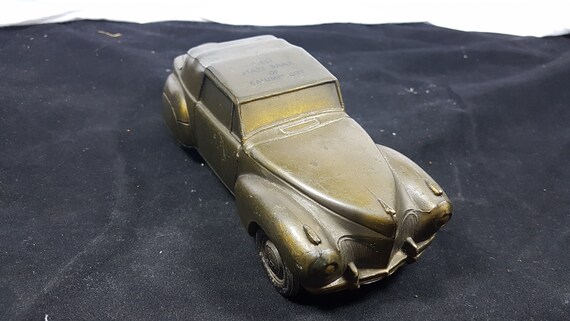 Saving for a car on sale piggy bank