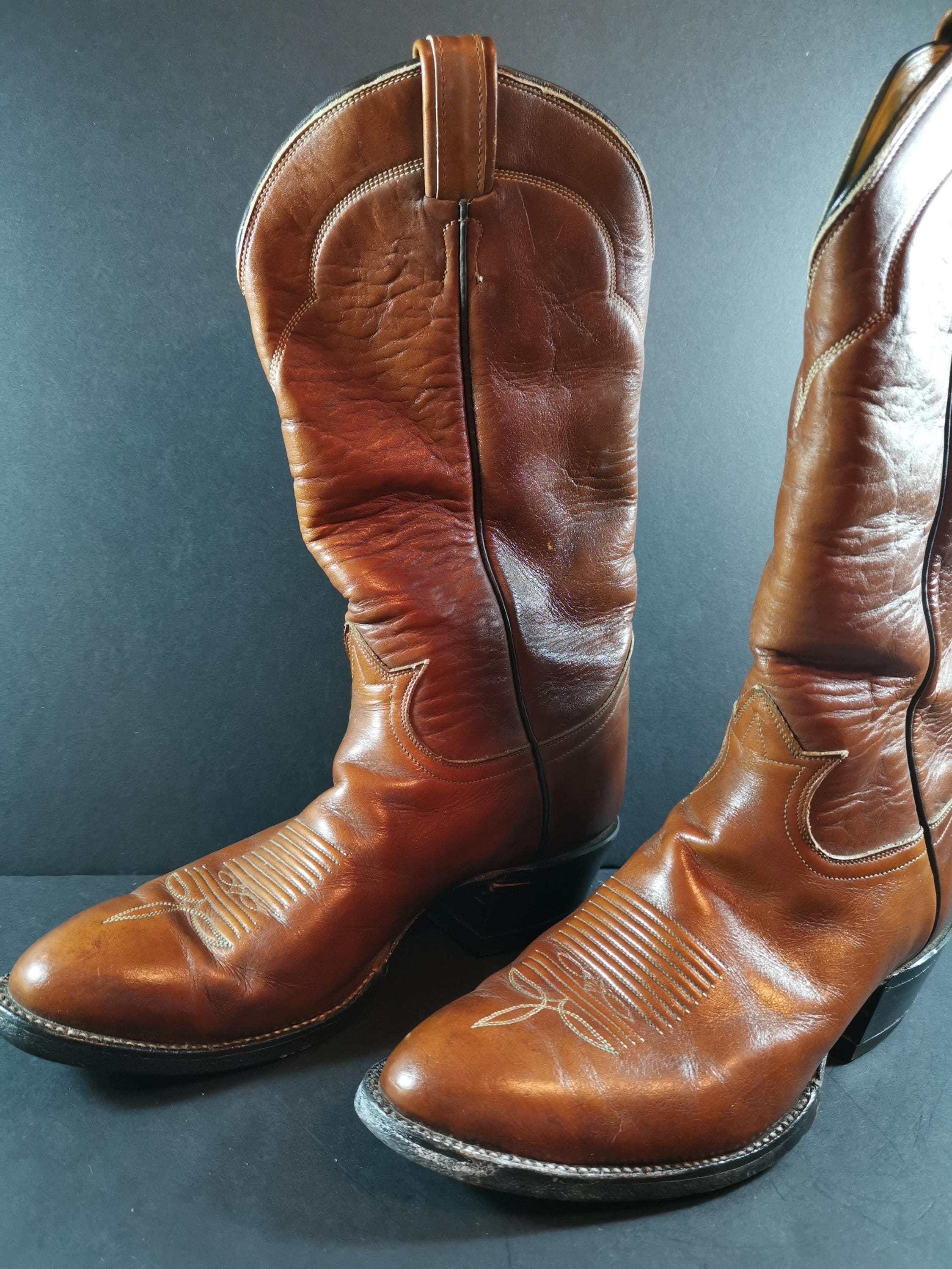 Tony Lama 5084 Men’s Western Boots Leather Brown Size 8.5D Tony Lama Men main image 2