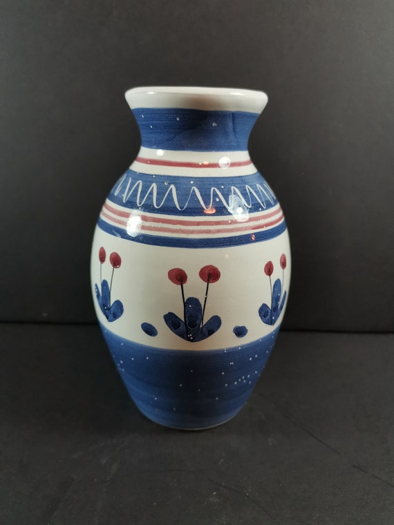 Vintage Graveren Norsk Pottery Vase: Norwegian Folk Art Studio