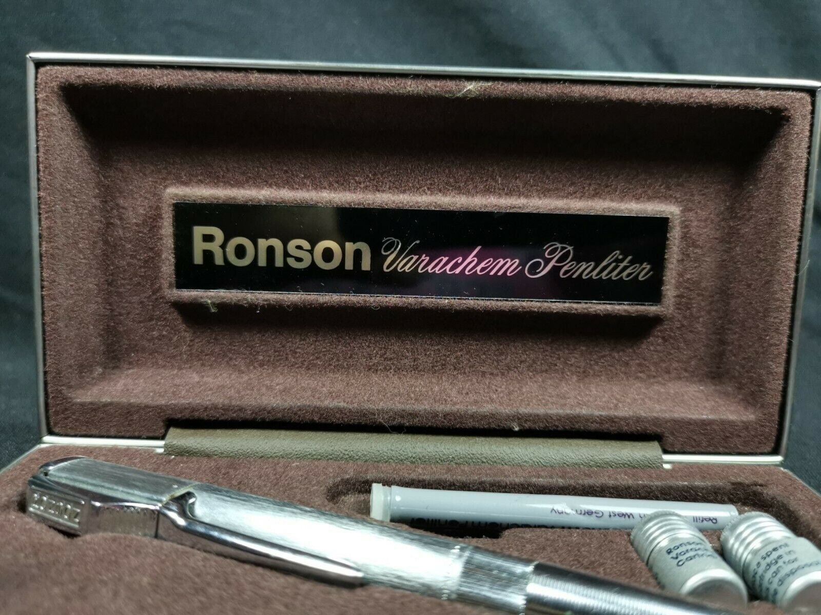 Buy Vintage Ronson Pen Lighter Varachem Penliter Ink Pen Inkpen in