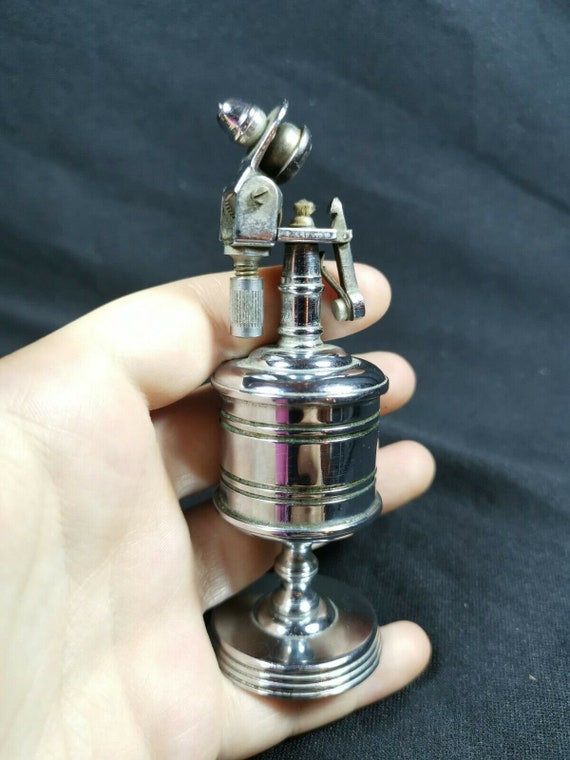 Vintage Table Lighter Silver Chrome Metal Anglia British 1947 Stewart Engineering Unusual Collectible Made in Britain Rare Mid Century Etsy UK