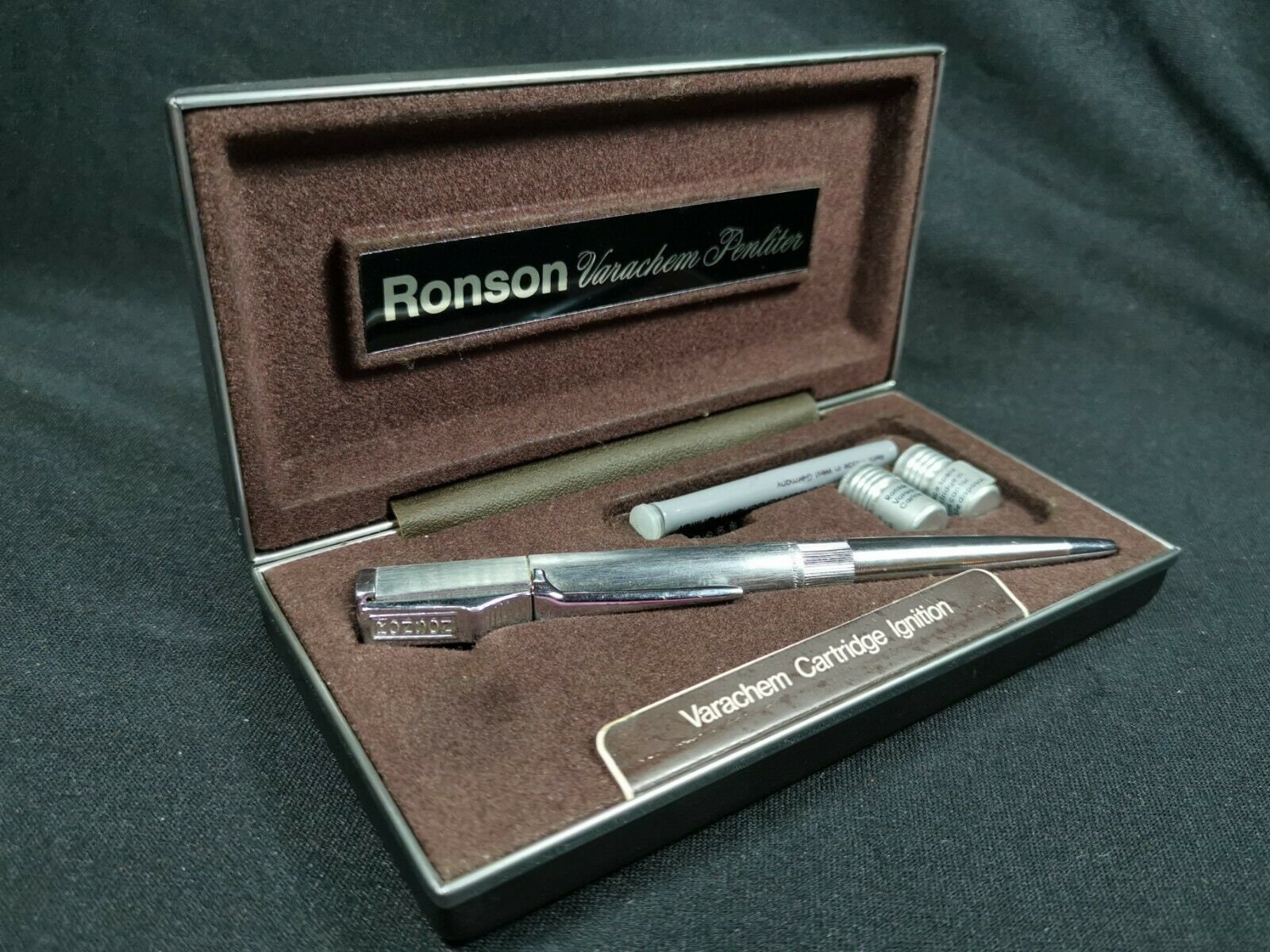 Ronson Varachem Penliter ボールペン 本体 Vintage Ronson Pen Lighter Varachem Penliter Ink Pen Inkpen in