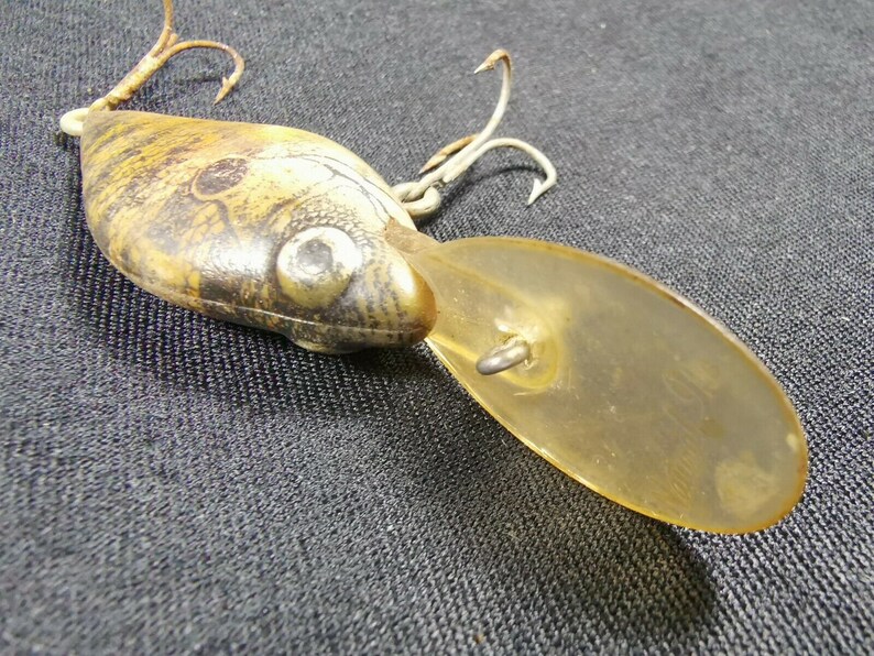 Vintage Natural Ike Fishing Lure Crankbait Minnow Fish Bait Etsy