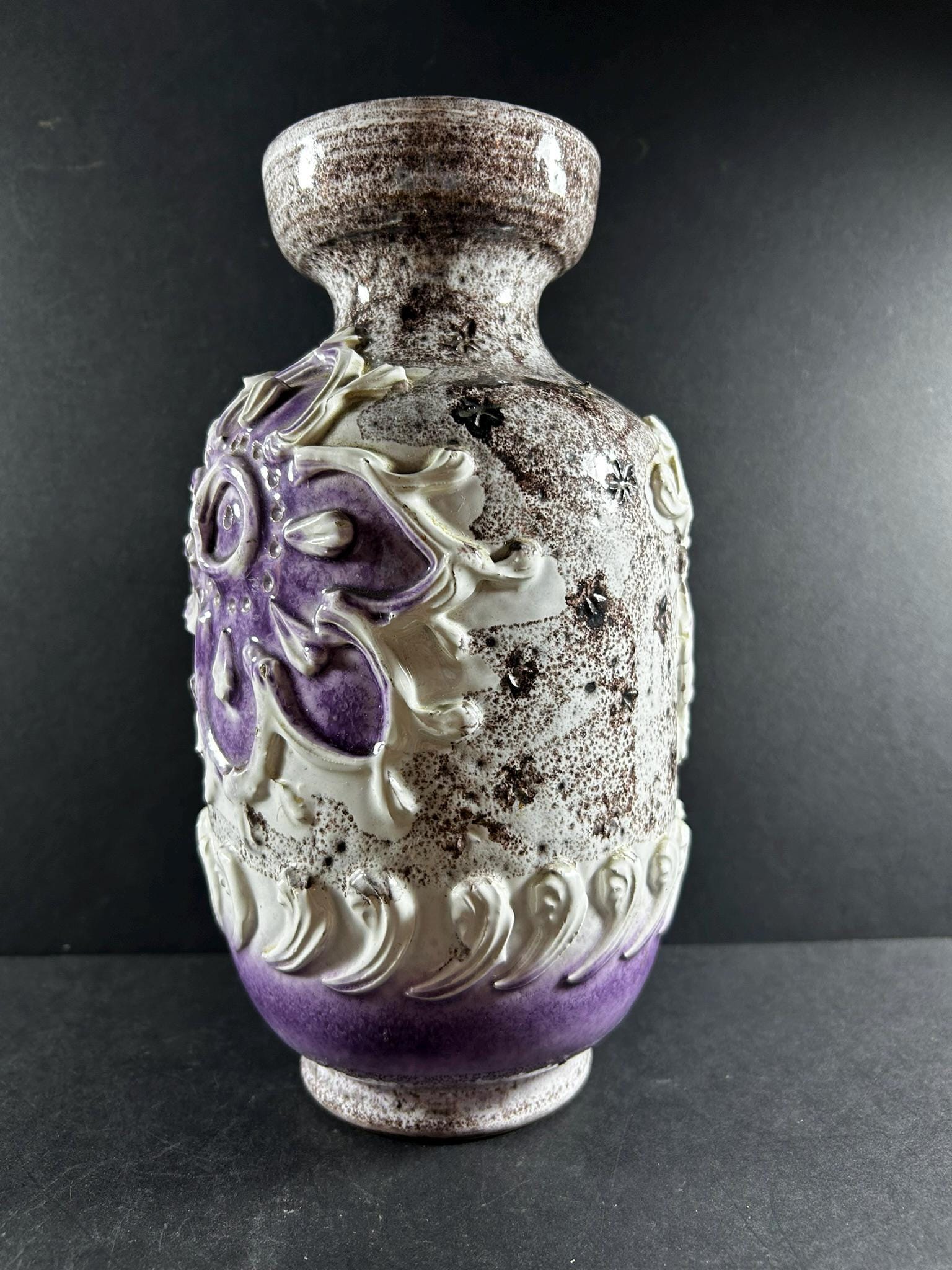 Vintage Fratelli Fanciullacci Art Pottery Vase: Mid-century