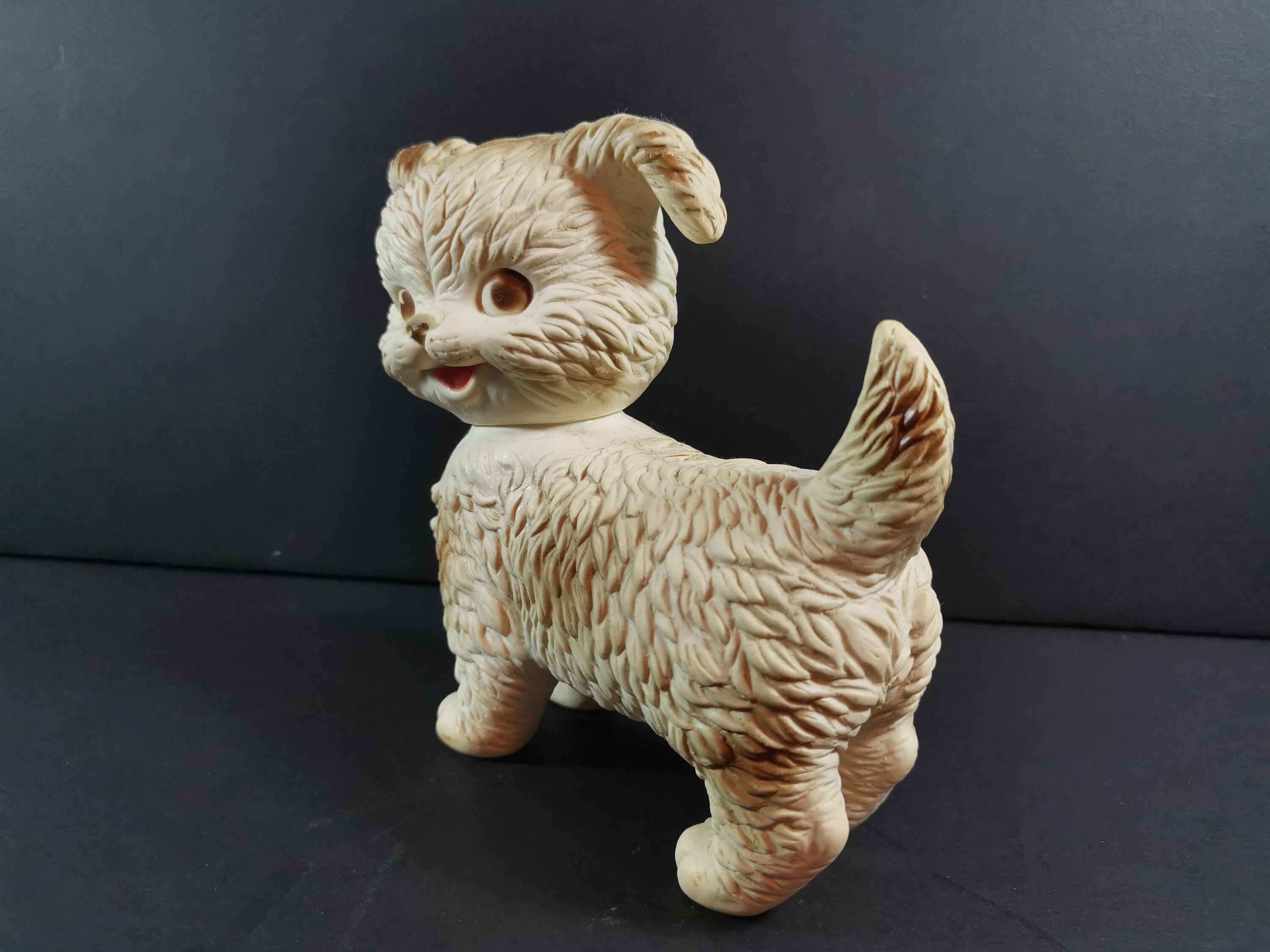 Vintage Edward Mobley Toy Dog Squeaky Squeeze Toy Animal Akron