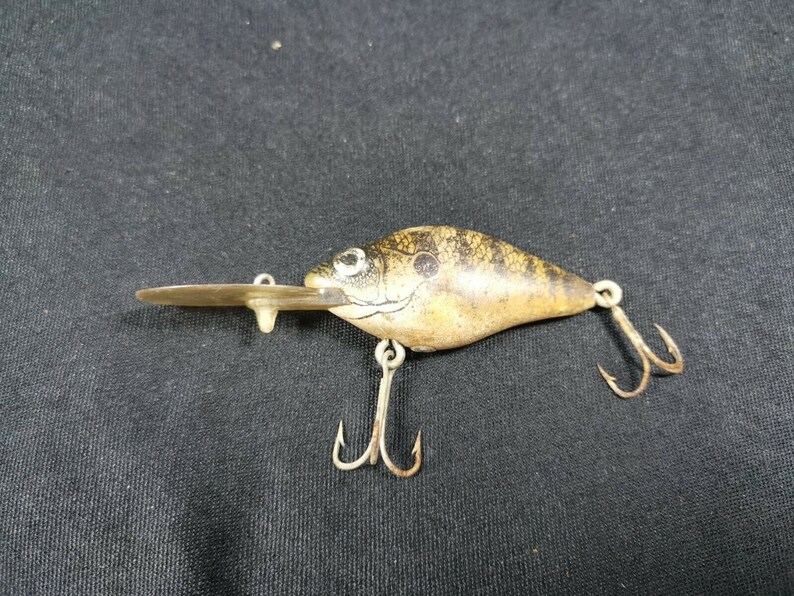 Vintage Natural Ike Fishing Lure Crankbait Minnow Fish Bait Etsy