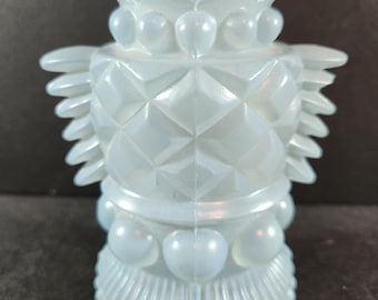 Vintage Art Deco Light Blue Glass Table Lamp Base 1920's - 1930's Original