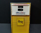 Vintage Sunoco Transistor Radio Miniature Gas Pump Advertising Model 668 Working 1970 39 s Original