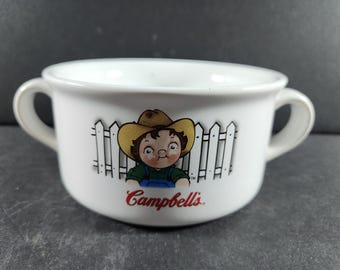VIntage Campbell Kids Soup Bowl Ceramic 2001 Original