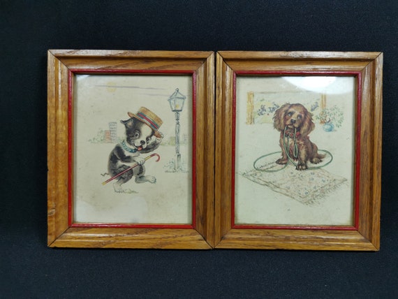 How to Frame 3D Wooden Art: Vintage Cat Edition