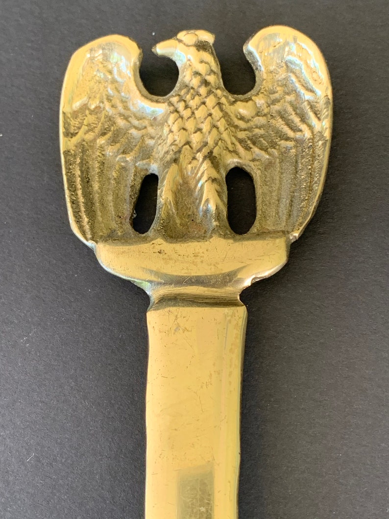 Vintage Eagle Bird Letter Opener Solid Brass Metal Etsy