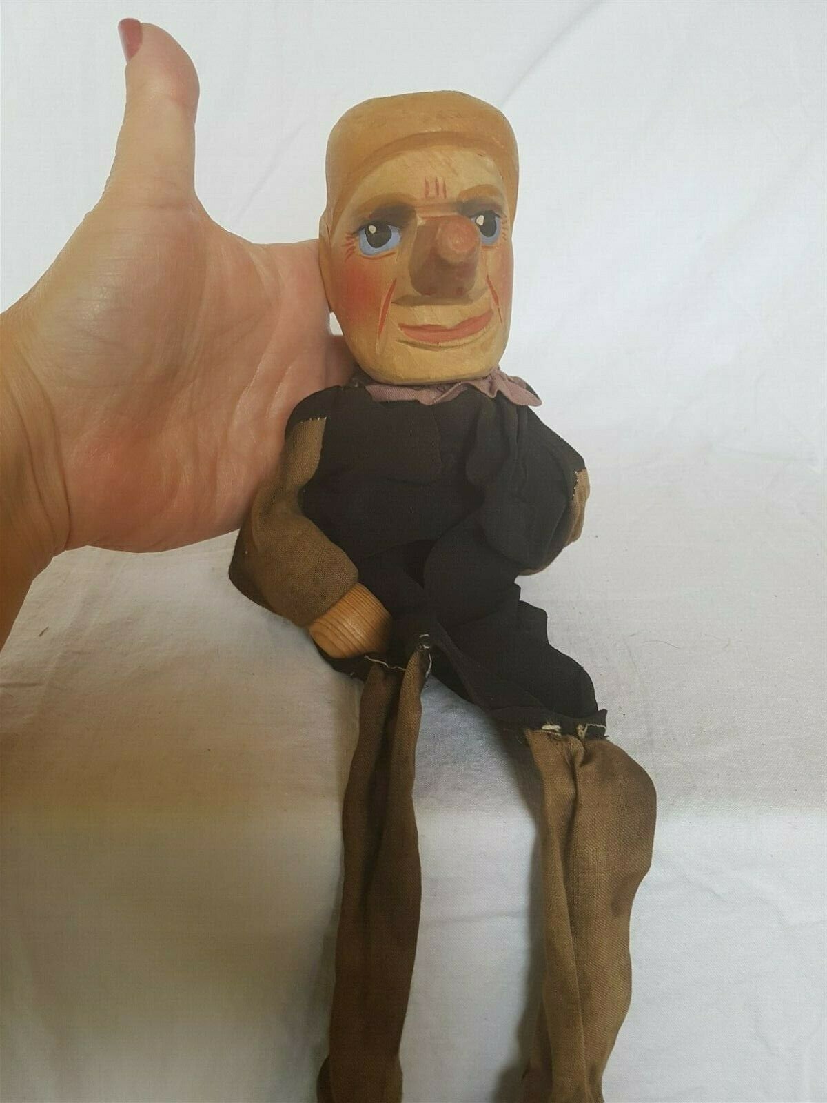 Antique Hand Puppet Doll Carving Carved Wood and Etsy