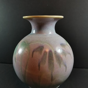 Vintage Studio Art Pottery Vase: Handmade Ceramic, Signed Lopez