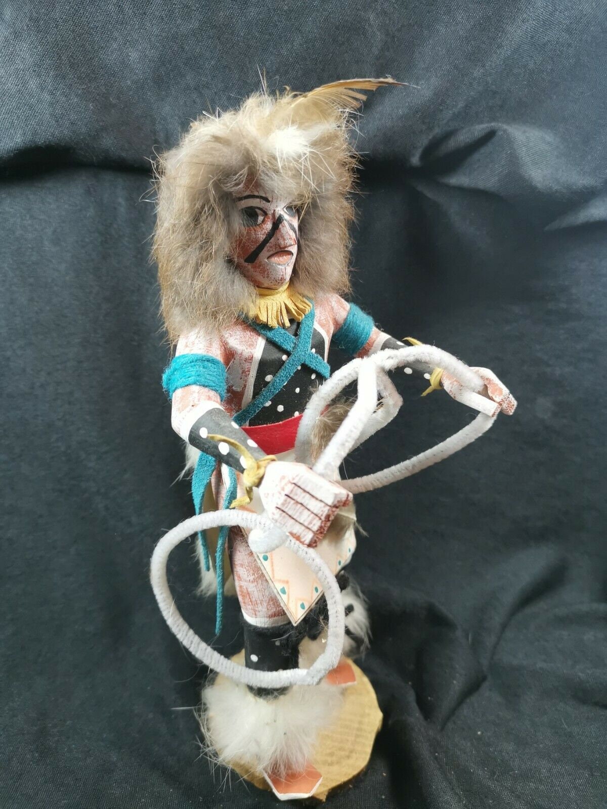 Vintage Hand Carved Kachina Doll: Native American Sculpture With