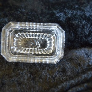 Vintage Clear Glass Salt Cellar Bowl