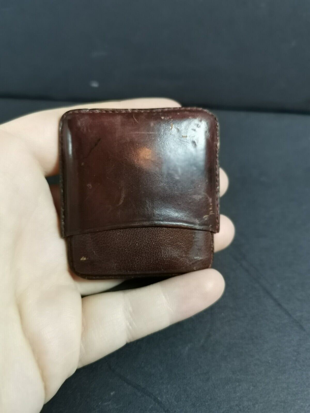 ヘビカーゴronson vintage ライター 丸型 シルバー ブラウン Vintage Working 1930's Ronson Rondette Silver Tone Lighter