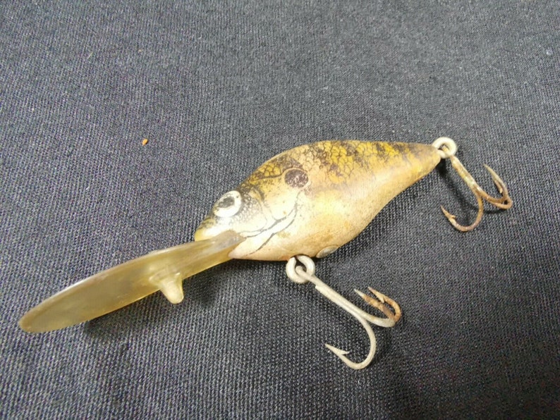 Vintage Natural Ike Fishing Lure Crankbait Minnow Fish Bait Etsy