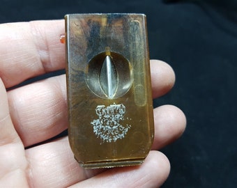 Vintage Cheroot Cigar Cutter Plastic and Metal Upmann Cotswold England 1940's - 1950's Push Button