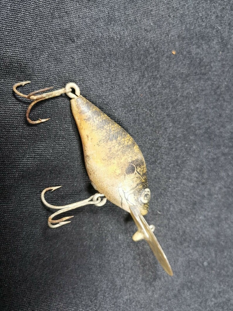 Vintage Natural Ike Fishing Lure Crankbait Minnow Fish Bait Etsy