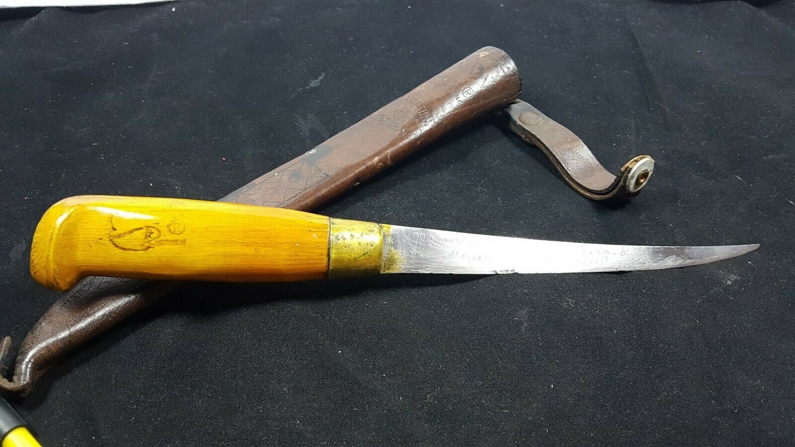 Vintage Marttiini Rovaniemi Finland Knife Fixed Blade Fish Fillet