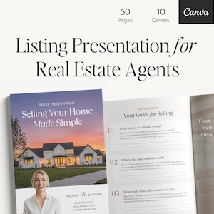 Real Estate Listing Presentation, Real Estate Marketing, Real Estate Canva Template, Listing Consultation, Home Seller, NAR Settlement