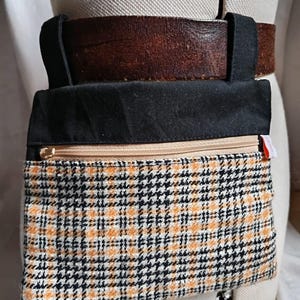 Gürteltasche, Gürteltasche aus recyceltem Stoff, zusätzliche Tasche, Gürteltasche, Gürtelgeldbörse