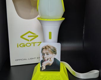 KPOP GOT7 Light Stick Stand Korean Hangul | Light Stick Holder | Light Stick Display Stand | Ahgabong Holder | Gift for KPOP Fans | 3D Print