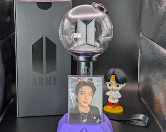 KPOP BTS Army Bomb V4 Stand: Customizable 3D Printed Display, English Version