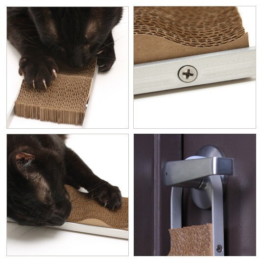 Wave Modern Doorhanging Cardboard Cat Scratcher Etsy