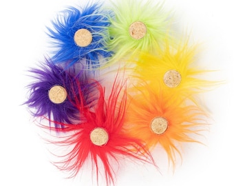 Rainbow Fur Cork Set