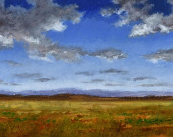 Turkey Bluff, oil on panel, 5x7 inches, Original Landscape Painting