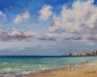 Looking Towards Punta Nizuc_Original Oil Painting_Pochade Box Painting_Alla Prima Study_En Plein Air_Seascape