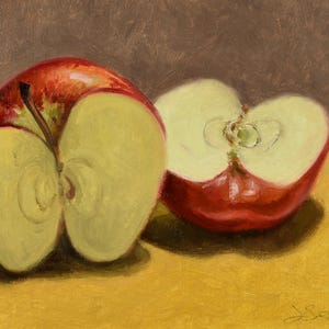 Shares_Still life_Original Oil Painting_Wood Frame