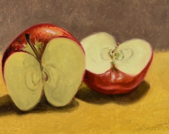 Shares_Still life_Original Oil Painting_Wood Frame