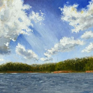 Last Summer Day, oil on panel, 5x7 inches, Original Landscape Painting
