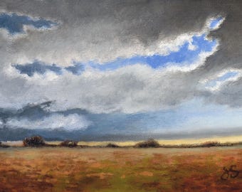 My Way Home Oil Painting: Landscape Study, 5x7, Framed/Unframed