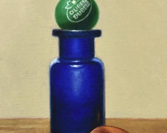 Dubble Bubble Gum Oil Painting - 5x7 Still Life - Framed Option