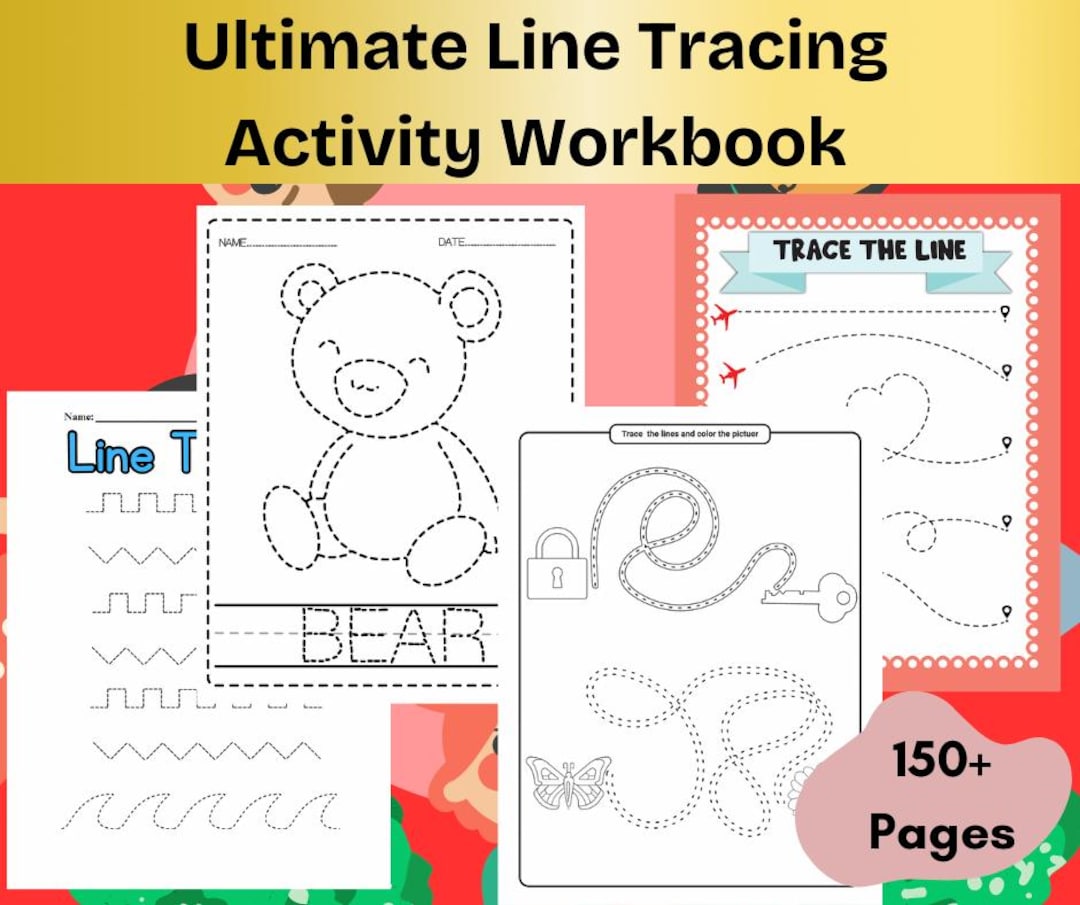 169 Pages Preschool Line Tracing Worksheets Printable Line Tracing ...