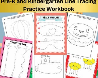 Preschool Line Tracing Worksheets: Hand Control Activities (89 Pages)