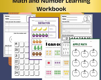 Number Worksheets: Preschool Math Workbook (PDF)