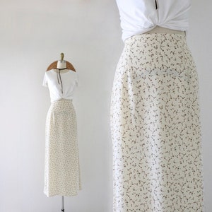 disty floral maxi skirt - 28