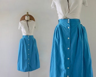 cotton button skirt - 30