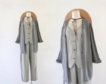 2 pc pants +shirt- jacket - s/m