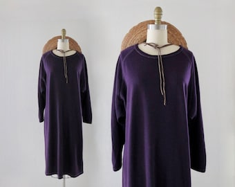 amethyst sweatshirt dress - l